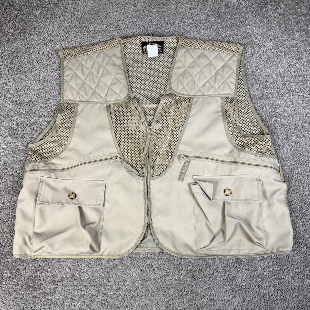 Fieldline Vest Mens 2XL Beige Shooting Hunting Outdoors Upland Game Bag